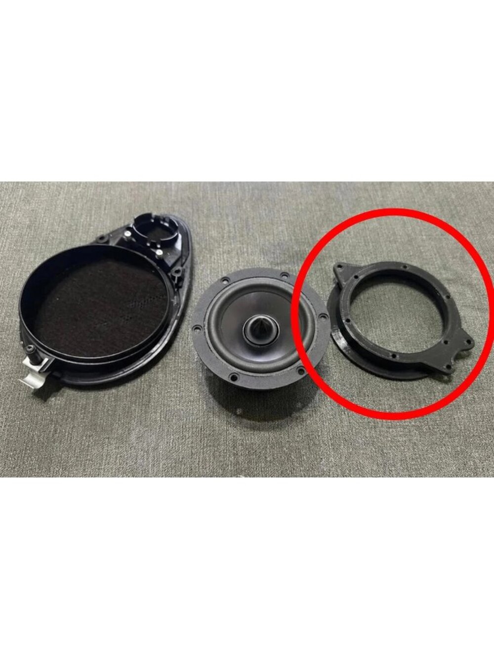 2pcs 4" Front Speaker Adapter Porsche Boxster 986 / 996 – Mounting Plate Set